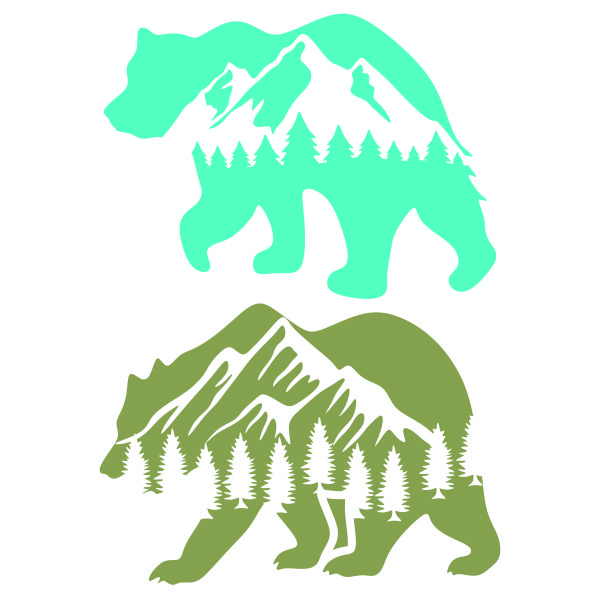 Bear Mountain SVG Cuttable Design