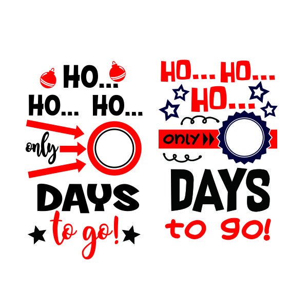 Christmas Countdown SVG Cuttable Design