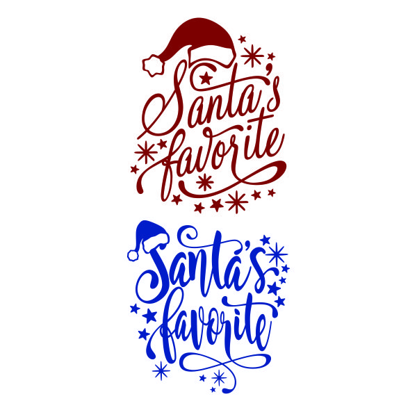 Santa's Favorite SVG Cuttable Design