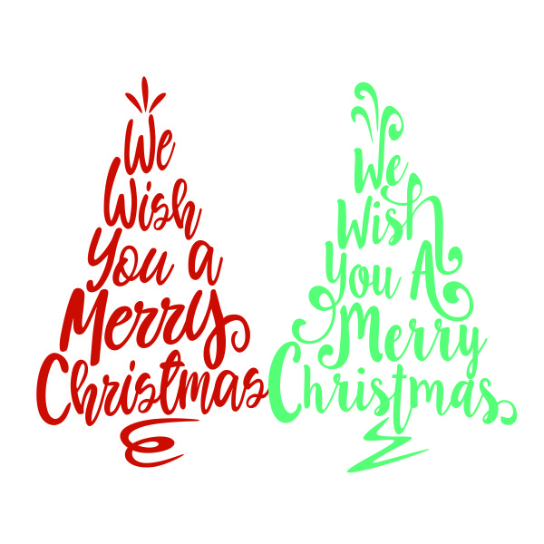 Wish You a Merry Christmas SVG Cuttable Design.
