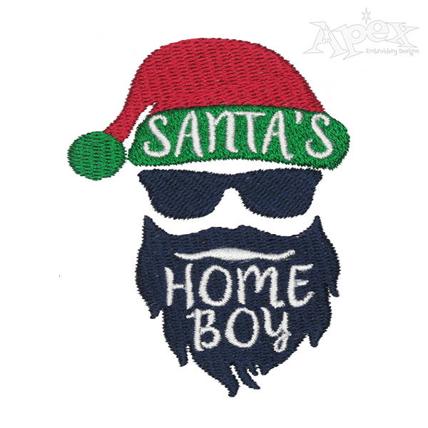 Santa's Home Boy Embroidery Design