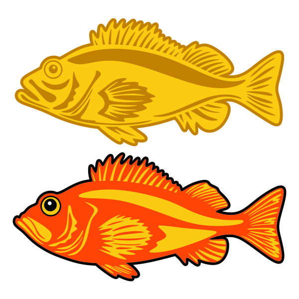 Rockfish Rock Fish SVG Cuttable Design
