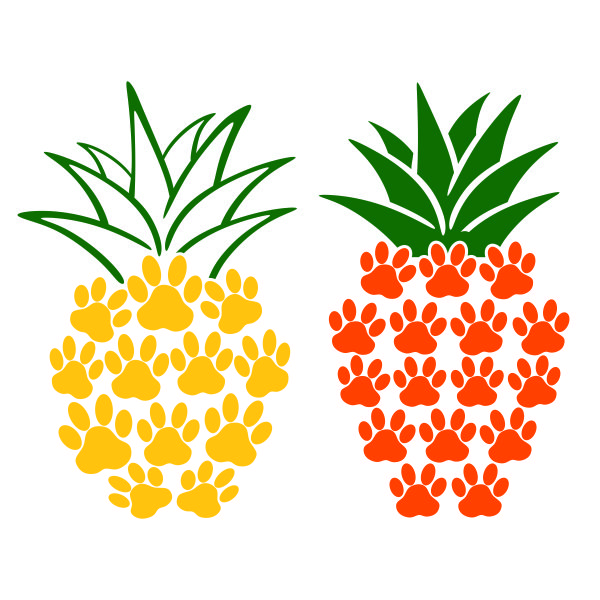 Paws Pineapple SVG Cuttable Design