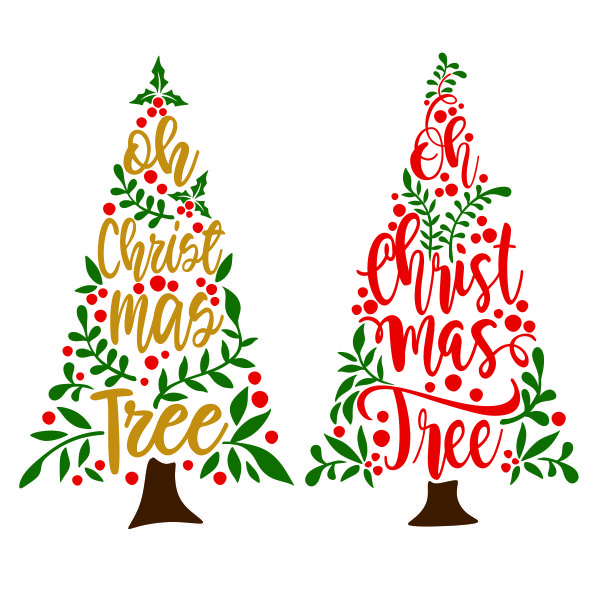 Oh Christmas Tree SVG Cuttable Design