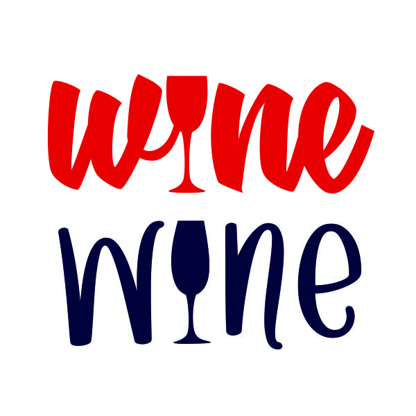 Wine SVG Cuttable Design