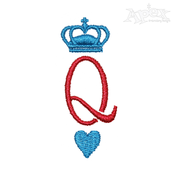 Queen Crown Embroidery Design