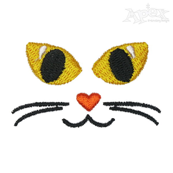 Cat Eyes Embroidery Design