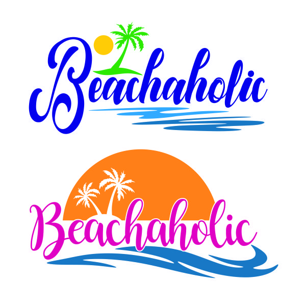 Beachaholic SVG Cuttable Design