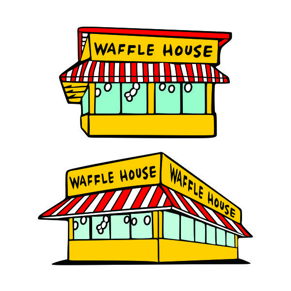 Waffle House SVG Cuttable Design