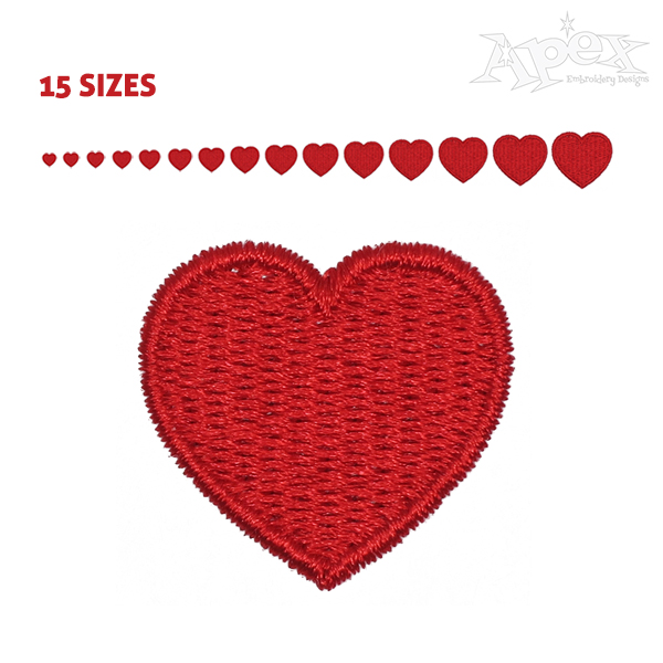 Heart Pack Embroidery Design