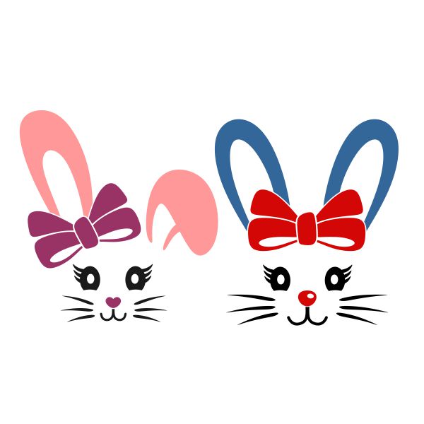 Bow Tie Bunny SVG Cuttable Design