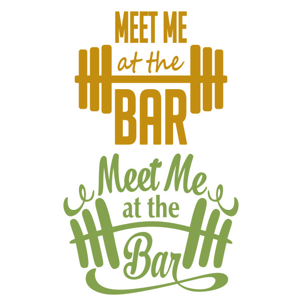 Meet Me at the Bar SVG Cuttable Design