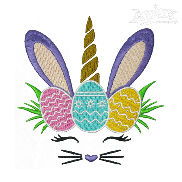 Bunnycorn Embroidery Design