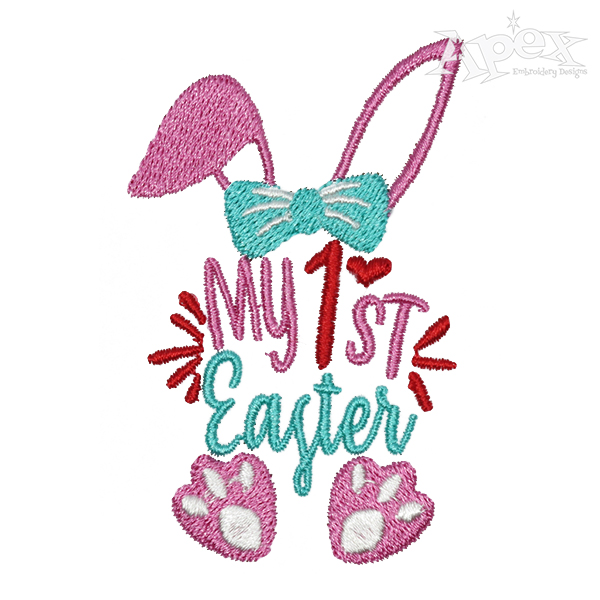My 1st Easter Bunny Embroidery Design