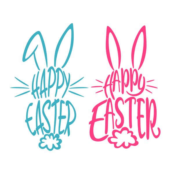 Happy Easter Bunny SVG Cuttable Design