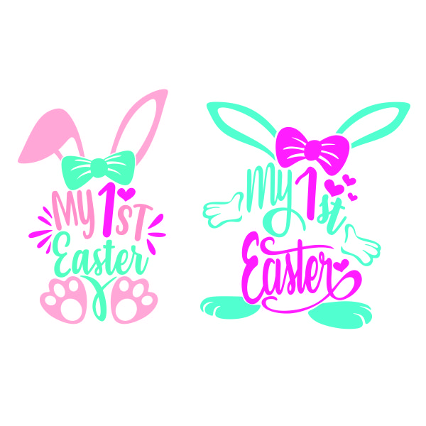 Download My First Easter Bunny Cuttable Design Apex Embroidery Designs Monogram Fonts Alphabets