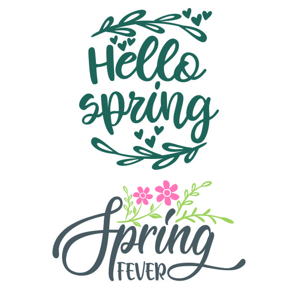 Hello Spring SVG Cuttable Designs