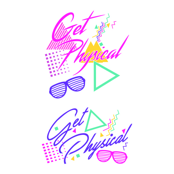 Get Physical 80s Workout SVG Cuttable Design