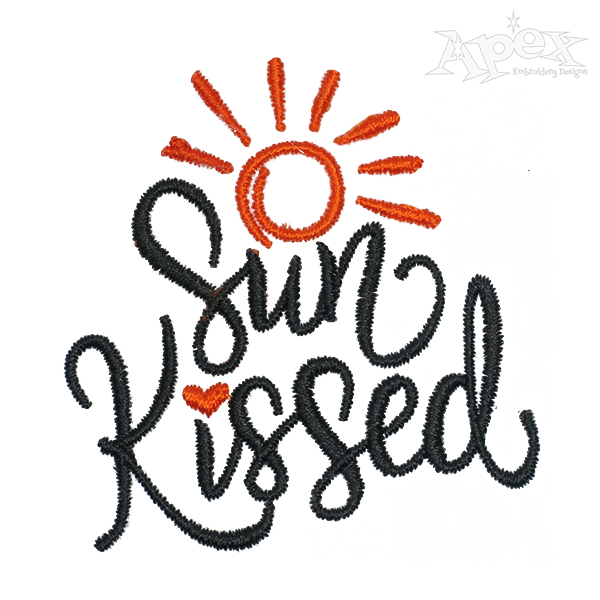 Sun Kissed Embroidery Design