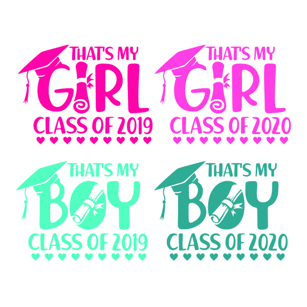 That's My Girl Boy Class of 2019 SVG Cuttable Design