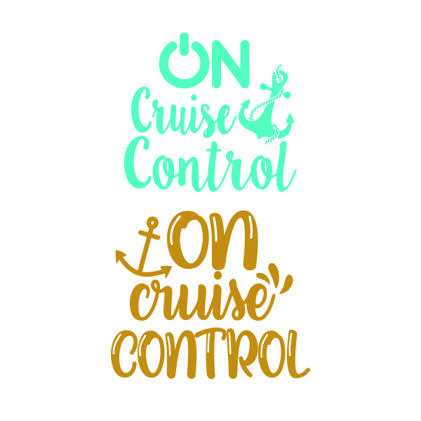 On Cruise Control SVG Cuttable Design