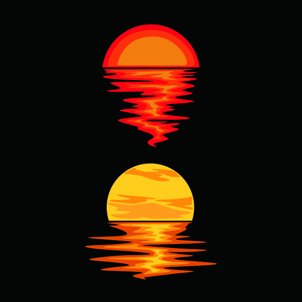 Sunset SVG Cuttable Design