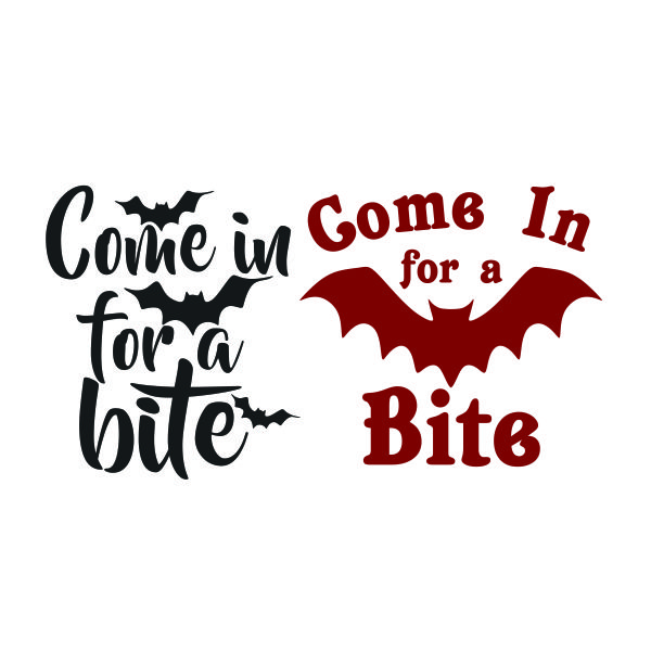 Come in for a Bite Bats SVG Cuttable Design