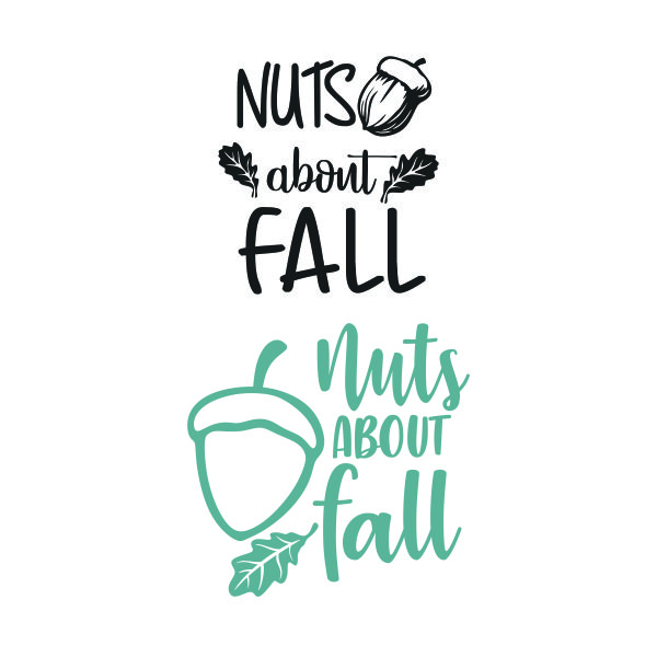 Nuts for Fall SVG Cuttable Design