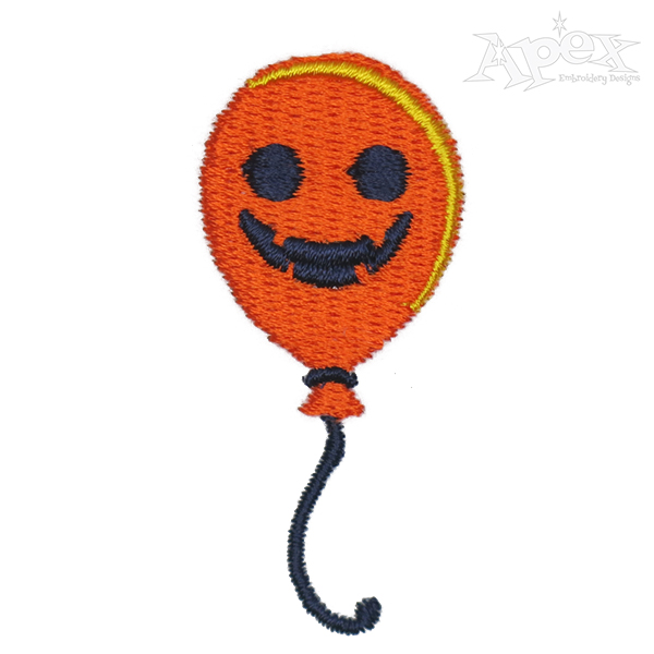 Halloween Balloon Embroidery Design