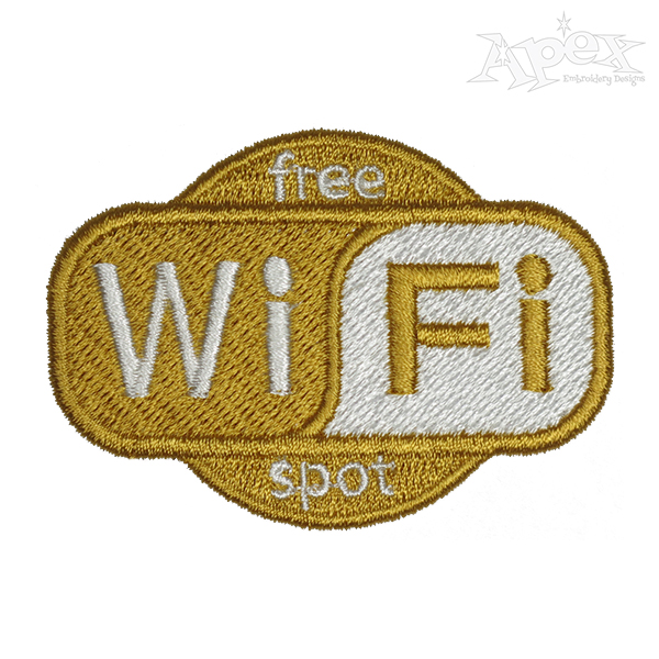 Free Wifi Embroidery Design