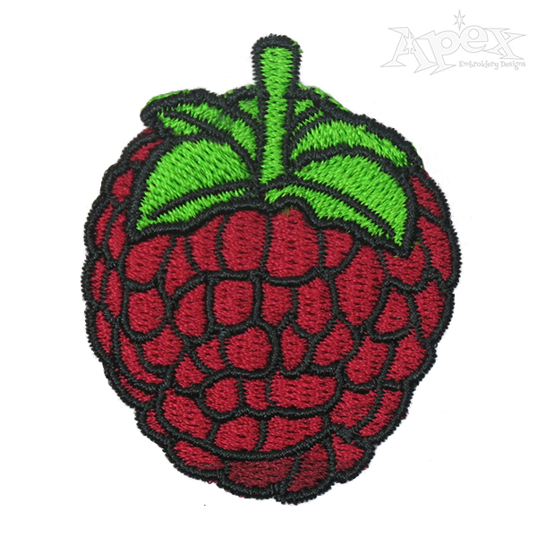 Raspberry Embroidery Design