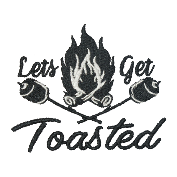 Let's Get Toasted Embroidery Design