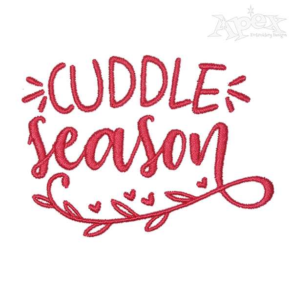 Cuddle Season Embroidery Design