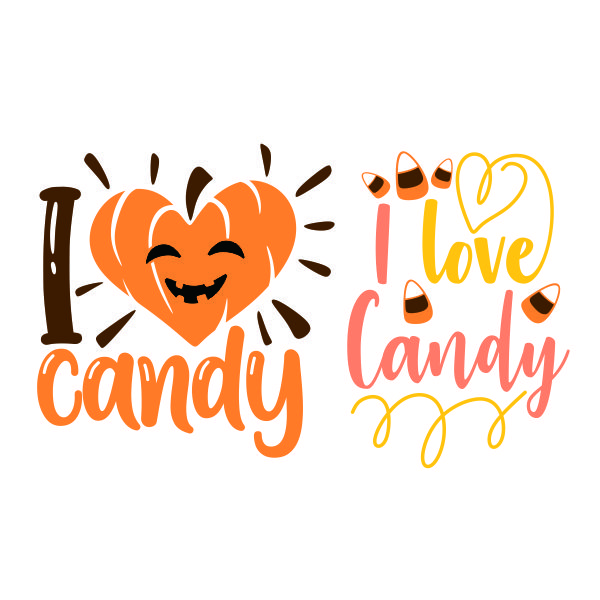I Love Candy SVG Cuttable Design