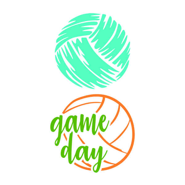 Volleyball Game Day SVG Cuttable Design
