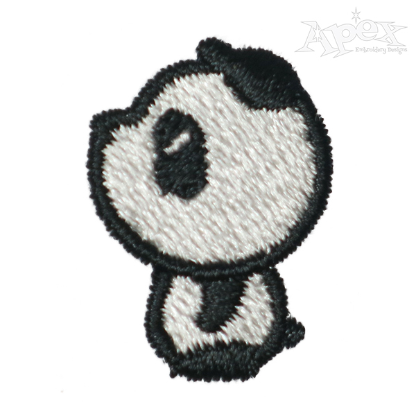 Mini Panda Embroidery Design