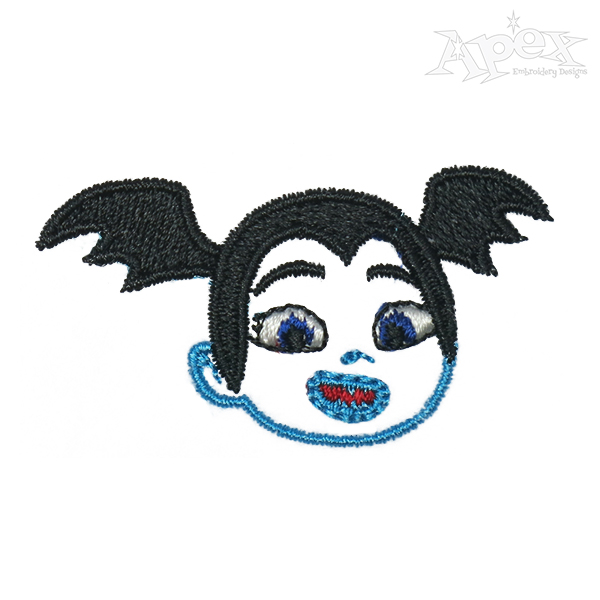 Vampire Girl Embroidery Design