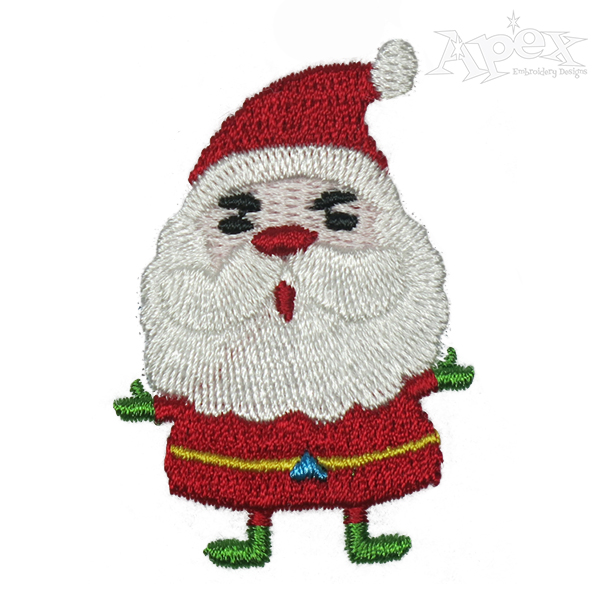 Mini Santa Claus Embroidery Design