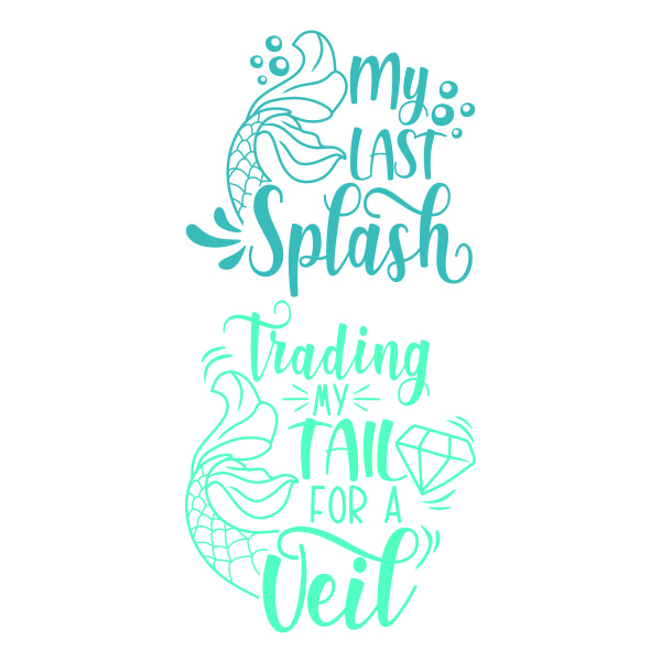 My First Splash Mermaid SVG Cuttable Design