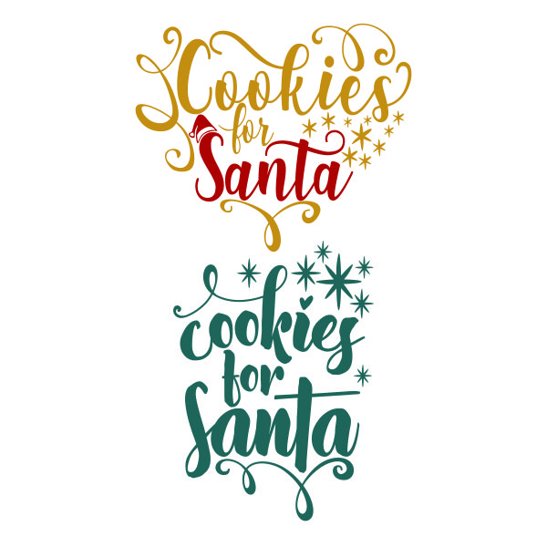 Cookies For Santa SVG Cuttable Design
