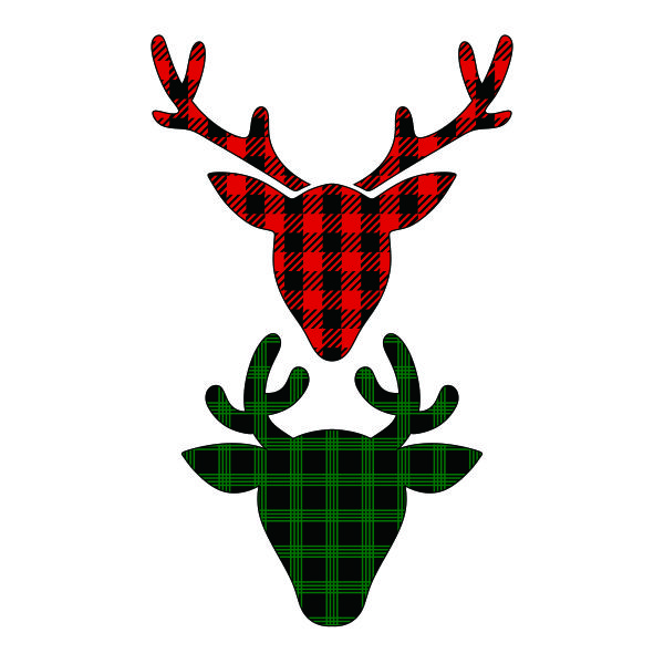 Lumberjack Deer Silhouette SVG Cuttable Design