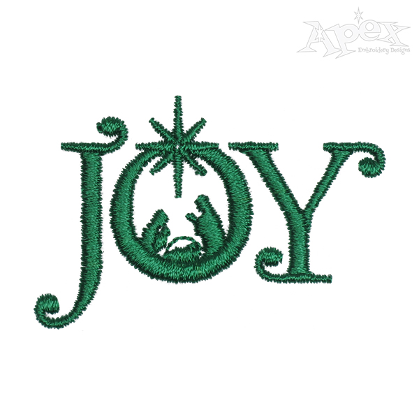 Christmas Joy Embroidery Design