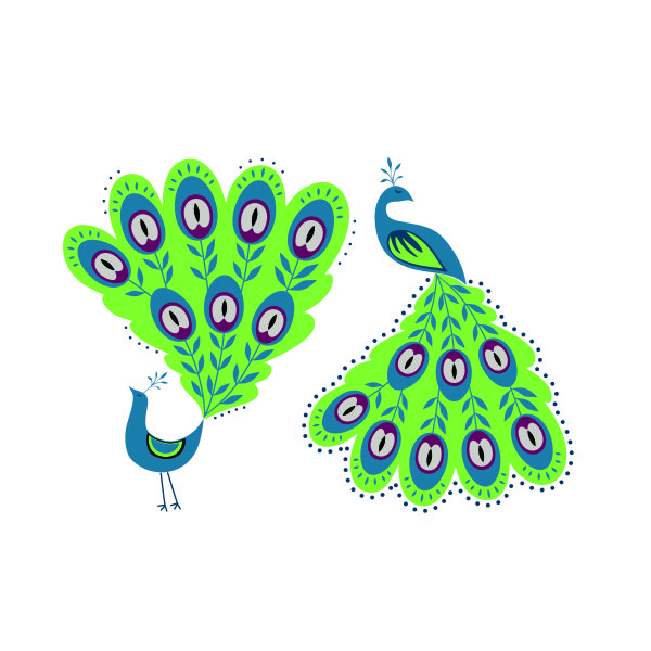 Peacock Cuttable Design