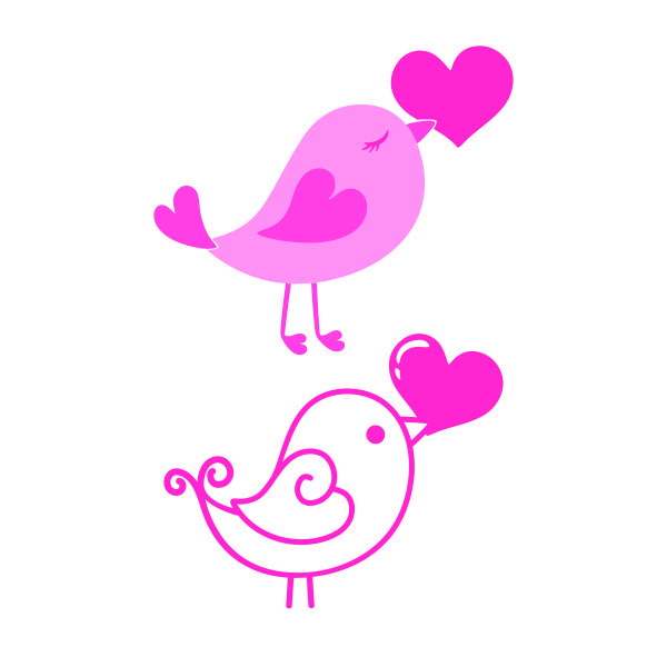 Love Bird Cuttable Design