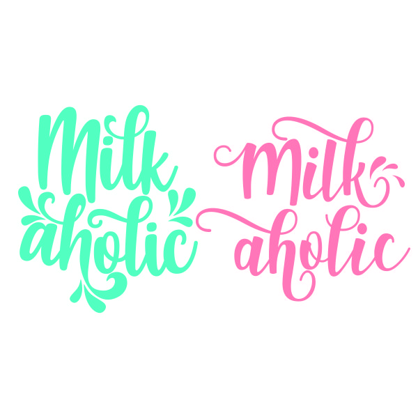 Milkaholic SVG Cuttable Design