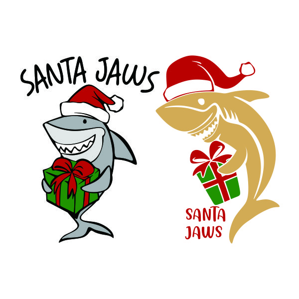 Santa Jaws SVG Cuttable Design