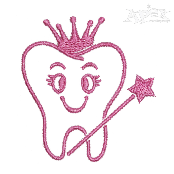 Tooth Fairy Embroidery Design