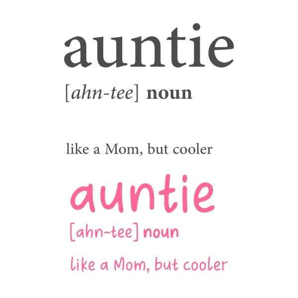Auntie Definition Cuttable Design