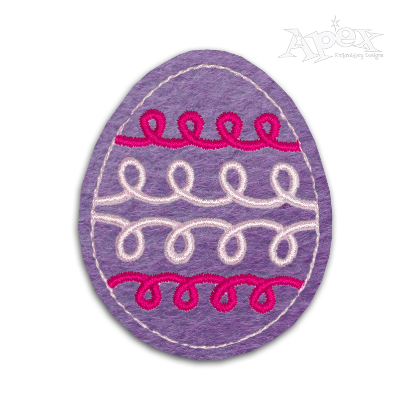 Easter Egg Feltie Embroidery Design
