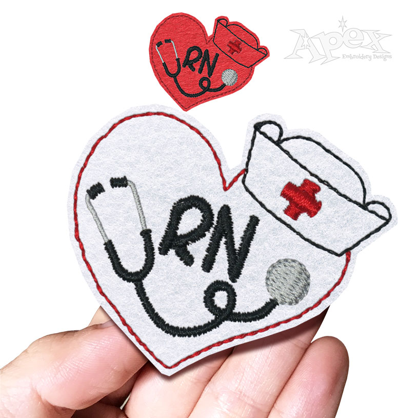 Nurse Pack Feltie Embroidery Design